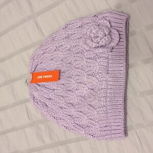 Toddler Hat 2-3yrs Purple Knit